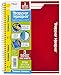 Mead Trapper Keeper Snapper Trapper Spiral Notebook, 3 Subject, Wide Ruled, Red (72718)