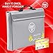 Fireproof and Waterproof Money and Important Documents Bag - Fire Protective Storage for Valuables with Double Closure and Reflective Band