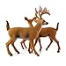 White-Tailed Deer Family Figurines (6-Figure Set); 2 Bucks, 2 Does, 2 Fawns 2 to 4” Tall