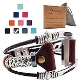 Smatiful Ionic Leatherbands with Box Case for Men, Adjustable Accessories Smart Watch Sport Wrist Band for Fitbit Ionic, Special Edition,Brown