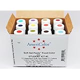 AmeriColor Student Kit 3 Soft Gel Paste Food Color, 0.75 Ounce, 12 Pack Kit