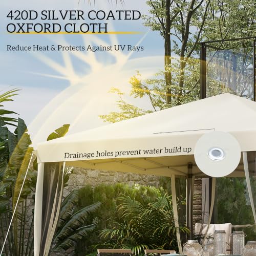 Outsunny 10' x 10' Pop Up Canopy Tent Review: Portable Shelter with Mesh Netting image 25