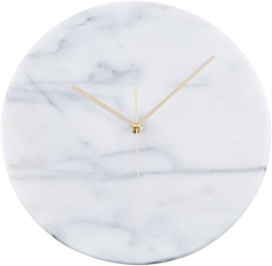 JEmarble Clock 12 inch(White)(Premium Quality)