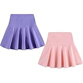 CIZENOFURS Toddler Girls Skorts Soft Pleated Athletic Skirts for Teen Girl Tennis Golf Skort with Pockets
