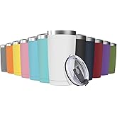 Deitybless 12Pack 20oz Tumbler Vacuum Insulated Travel Mug with Lids, Stainless Steel Double Wall Bulk Cup for Home, Office, Outdoor Suitable for Vehicle Cup Holders (Assorted Colors)