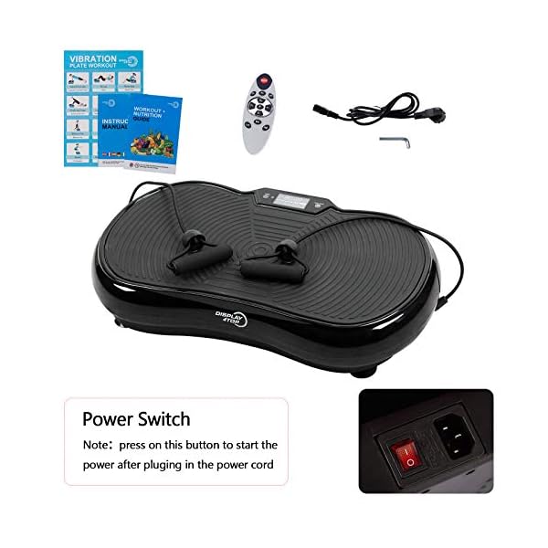 Display4top-Ultra-Slim-Vibration-Plate-Exercise-Machine5-Programs-180-LevelsFull-Whole-Body-Vibration-Machine-for-Home-Fitness-Weight-LossWith-Bluetooth-SpeakersMaxloading-150kgs display4top Ultra Slim Vibration Plate Exercise Machine,5 Programs + 180 Levels,Full Whole Body Vibration Machine for…