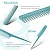 TimeTinkle 4 PCS Hairbrush Set - Detangler, Styling Brush, Tail Comb & Wide Tooth Comb for Women, Men and Kids, Great on…