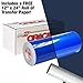 ORACAL 5400 Blue Reflective Adhesive Vinyl Wrap 12" x 24" Roll for Silhouette, Cameo & Cricut Including 12" x 24" Clear Transfer Paper Roll (1 Roll Pack)