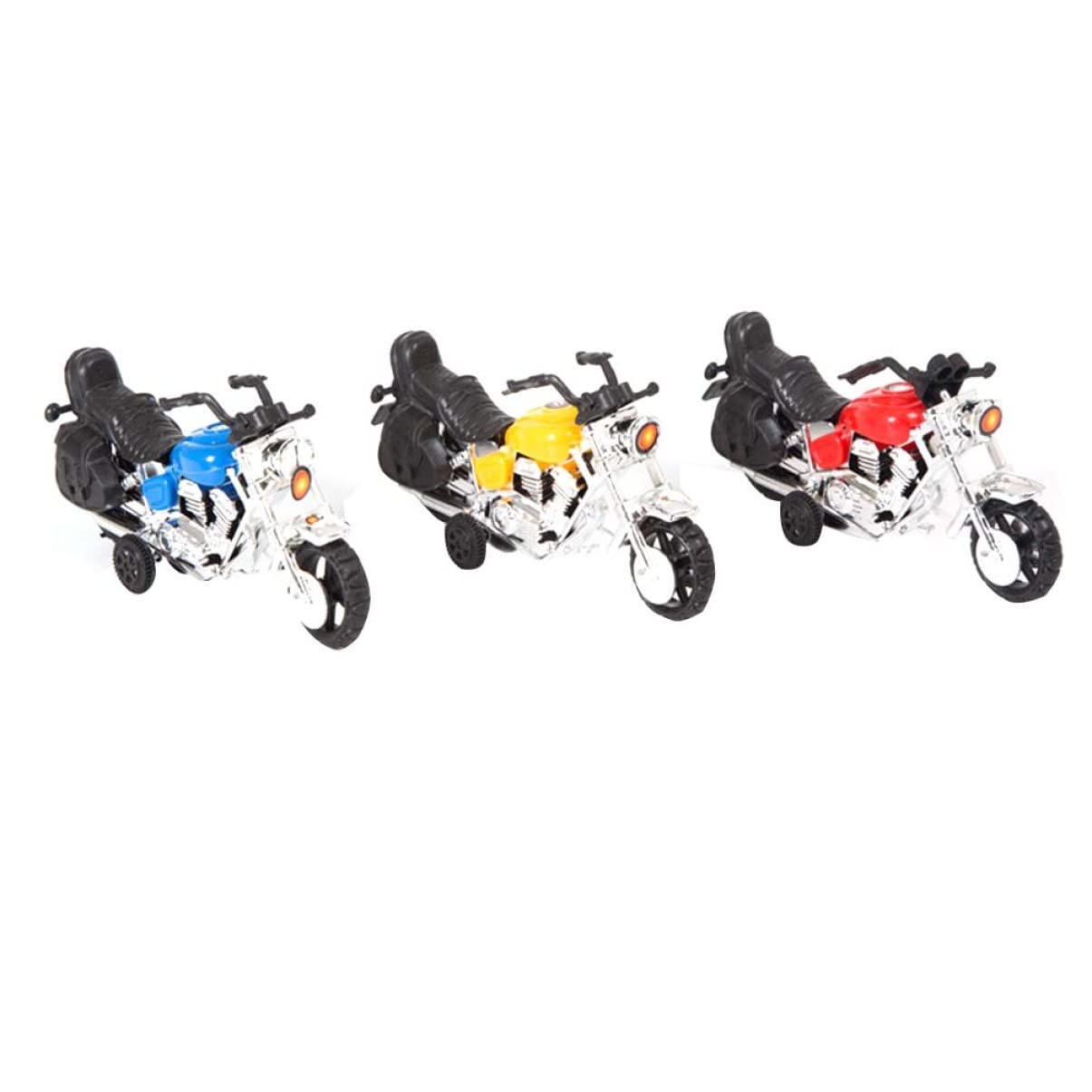 Abaodam 3pcs Creative Decor Cool for Cake Miniature Ornament Day Household Motorcycle Supplies Adornment Color Father Motorbike Model Mini Office Decoration Use Top Male Mixed