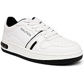 Nautica Boys Youth Sneakers, Casual Lace Up Court Shoes for School, Walking, and Everyday Comfort