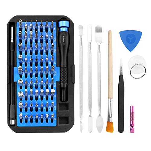 Schraubendreher Set, JVMAC 76-teilig- Reparatur-Set für Smartphones, Tablets, PCs, Konsolen, Kameras, Uhren, Brillen…