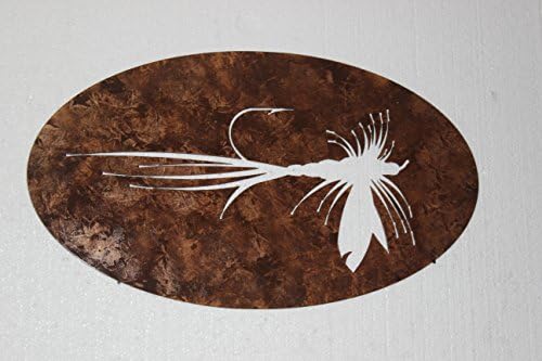 Fly Fishing Bait Metal Wall Sign Home Decor