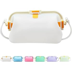 Hygge Jellybean Bag, Waterproof Silicone Huggea Handbag, Summer Beach Tote & Makeup Crossbody for Women, Easy Clean