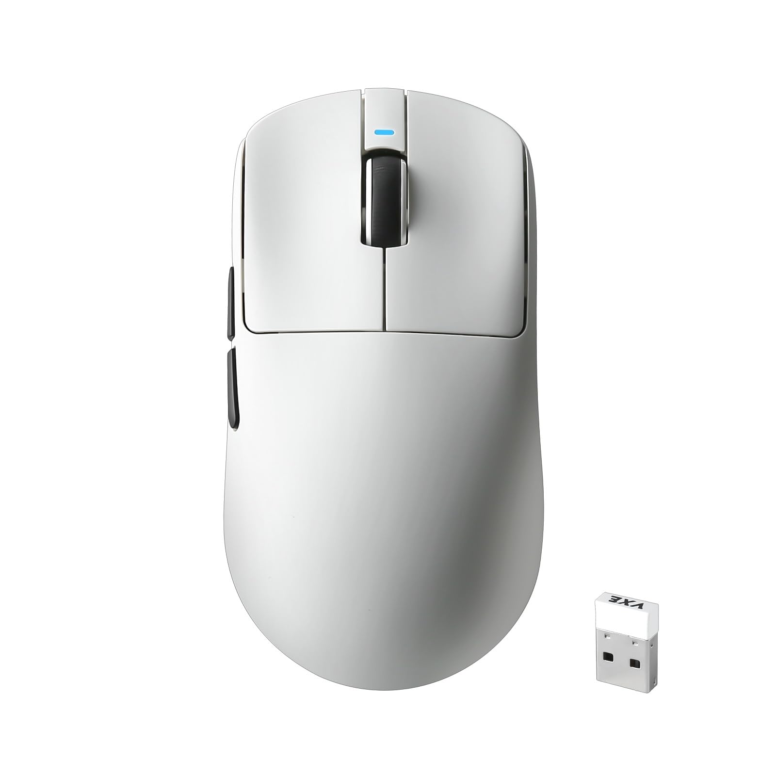 MIKIBY R1 SE+ Wireless Gaming Mouse, 18000 DPI, High-Precision PAW3395 SE Sensor,55g Lightweight,Tri-Mode 2.4G/BT5.0/USB-C Gaming Mouse, Programmable Ergonomic Mice Suitable for Laptops/PC/Mac (White)