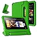 AFUNTA Fire 7 2015 Case,Light Weight Shock Proof Convertible Handle Stand EVA Protective Kids Case Compatible Amazon Fire 7 inch Display Tablet (5th Generation - 2015 Release Only)-Green