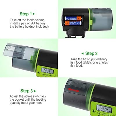 Torlam Auto Fish Feeder Moisture Proof Electric Auto Fish Feeder