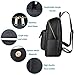 Leather Backpack，COOFIT Black Leather Backpack for Women Fashion Backpack Purse(Synthetic Leather)