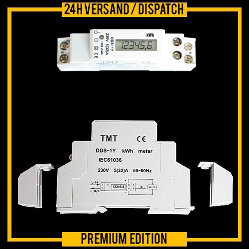 DIGITAL WATTMETER ENERGY METER DIN RAIL MOUNT kWh LCD DIGITAL DIN RAIL ZW3