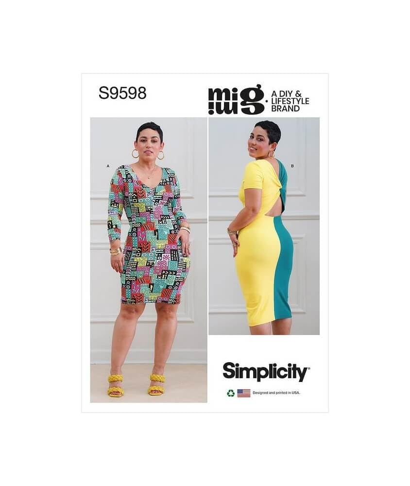 Simplicity SS9598U5 Misses Dress U5 (16-18-20-22-24)