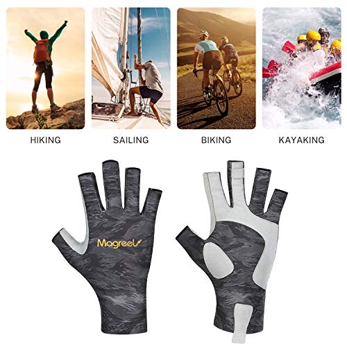 image for Magreel UV Protection Fishing Gloves for Men Women, UPF50+ Sun Protect