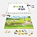 SpriteGru 46 pcs Farm Animal Plant Magnets with Background Plate, 52 pcs Magnetic Foam Letters from A-Z ,10Numbers,3 Symbols(Total 111 pcs). Perfect for Preschool Learning