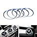 iJDMTOY 5pc Sports Blue Aluminum Air Condition Vent/Opening Decoration Cover Trims For Mercedes CLA GLA Class