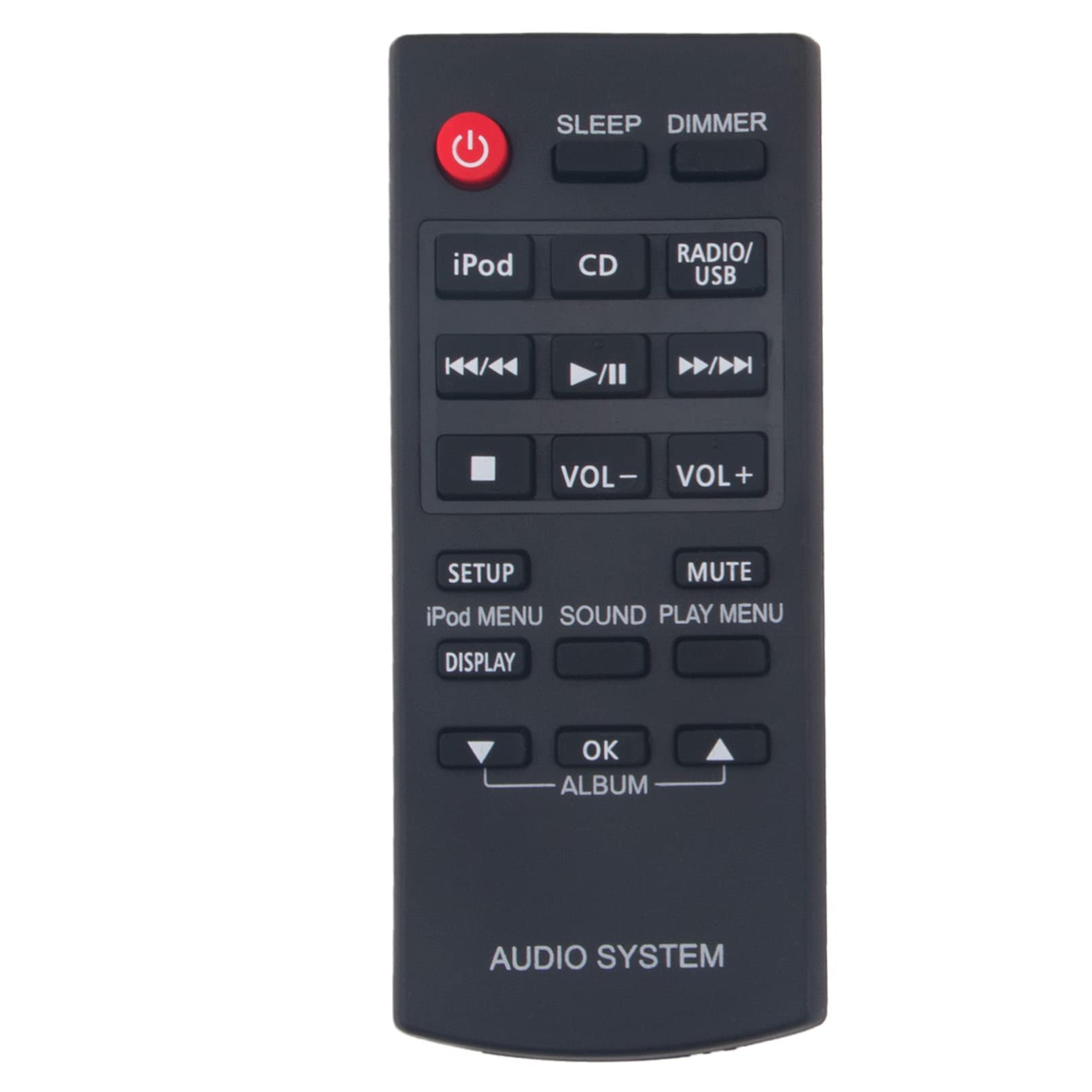 ALLIMITY N2QAYB000984 Replace Remote Control fit for Panasonic Micro Systems SA-PM250 SA-PM250EE SC-HC200 SC-PM250 SC-PM250B SC-PM600 SC-PM250EFS SA-PM250EG SC-HC200EG-W SA-PM250EB SA-PM602 SA-PM250EC