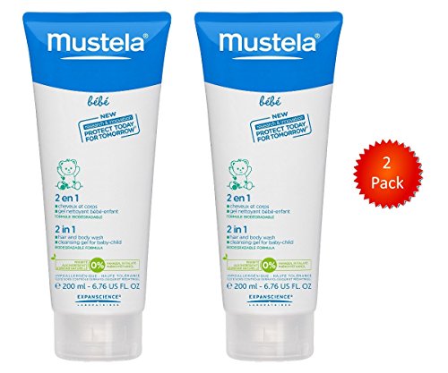 mustela 2 in 1 hair and body wash