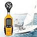 RISEPRO Handheld Anemometer, Wind Speed Meter Portable Wind Gauges Air Flow Thermometer for Windsurfing Kiteflying Yacht Sailing Surfing Fishing