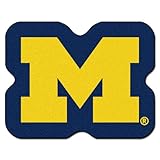 FANMATS NCAA University of Michigan Wolverines Nylon Face Mascot Rug