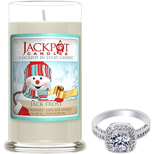 Jack Frost Candle with Ring Inside (Surprise Jewelry Valued at $15 to $5,000) Ring Size 7