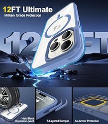 SUCGLES for iPhone 15 Pro Case with MagSafe