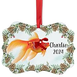 Veiltail Goldfish Christmas Ornament 2024