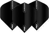 Red Dragon Hardcore XT Black Dart Flights 100 Micron 15 Flights Pack view 2
