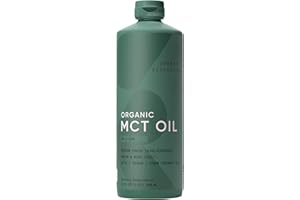 Sports Research Organic MCT Oil - Keto & Vegan MCTs C8, C10 from Coconuts - Fatty Acid Brain & Body Fuel, Non-GMO & Gluten Free - Flavorless Oil, Perfect in Coffee, Tea & Protein Shakes - 32 oz