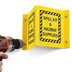 SmartSign - S-8988-AV-06 "Spill Kit & Hazmat