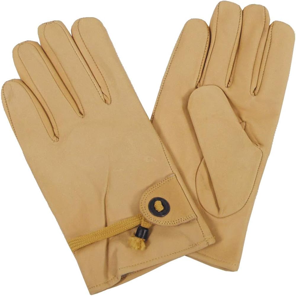 Mfh Western Fingerhandschuhe Beige Leder Bandzug Gefutt Amazon De Bekleidung