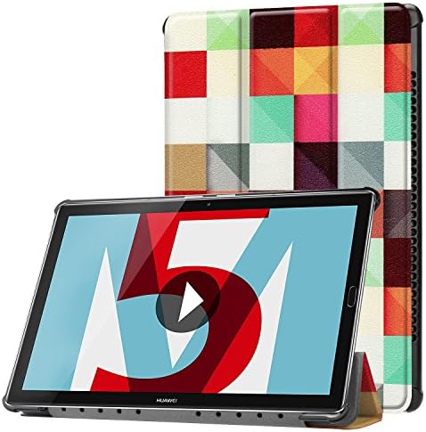 Lobwerk Tablet Cover for Huawei MediaPad M5 10.8 Inch Protective Flip Case with Auto Sleep/Wake, Multi-Angle Stand and Touch Pen