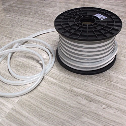 US Stock LED Rope Lights, Flat Flexible LED Light Strip Kit Waterproof Light 110V Indoor/Outdoor Use, Inter-Connectable Decorative Lighting for Kitchen Backyards Garden Party (50FT, Natural White)