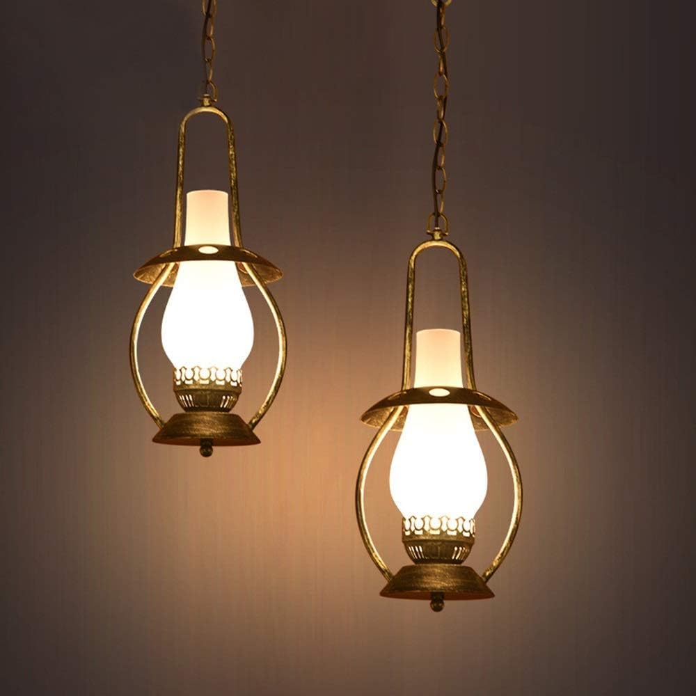 ZXL@ED Amerikanische Antike Eisen-Kunst-Handwerk-Leuchter Retro