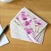 Thank You Cards set 50 Cards 50 Colored Envelopes, 5 Floral Designs Greeting Cards, Blank Foldable Note Cards Watercolor Florals Assorted Pack Greeting Cards for All Occasions 4 x 6 inches By Colorona