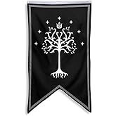 Bayyon Tree of Gondor Banner Flag 30x50 Inch Man Cave Home Office Bed Room Decor (Black), By201212