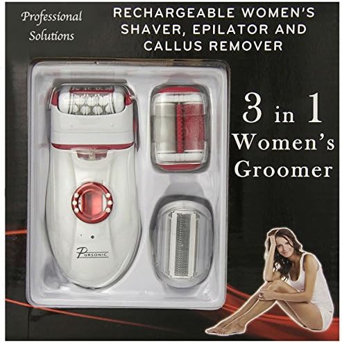 3 In 1 Professional Spa Callus Remover with Extra Lady Epilator & Shaving Head