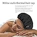 Cordless Deep Conditioning Heat Cap - Microwavable Heat Cap for Deep Conditioning Hair Therapy, 100% Natural Cotton, Flaxseed Seed Interior for Maximum Heat Retention (black)