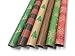 Note Card Cafe Bella Kraft Christmas Wrapping Paper | 6 Pack | 30 x 120 inch Rolls | Rustic, Minimalist Designs | Holidays, Christmas, Gifts, Presents, Exchanges, Showers | Recyclable, Biodegradable