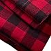 Amazon Brand – Stone & Beam Rustic Buffalo Check Flannel Bed Sheet Set, Queen, Red and Black