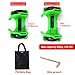 Webetop Kids Lighted Heel Skate Rollers Adjustable Two Wheels Skate Shoes Scooters,One Size Fits Most,60KG Weight Limited,with Portable Bag and Mini Wrench for Adjusting Size,Green