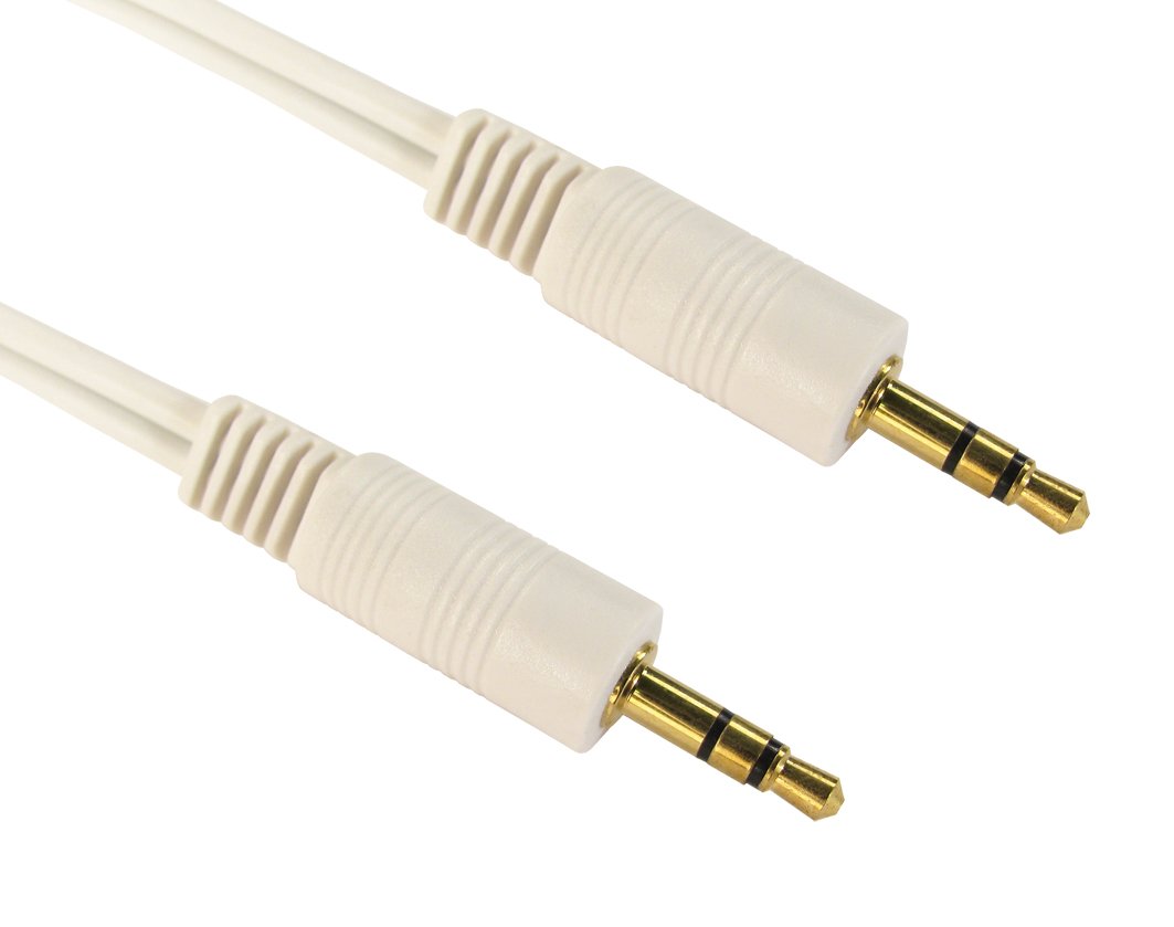 World of Data 20m 3.5mm Jack Cable - - 24k Gold Plated - Audio - Stereo - Male to Male - BLACK coloured