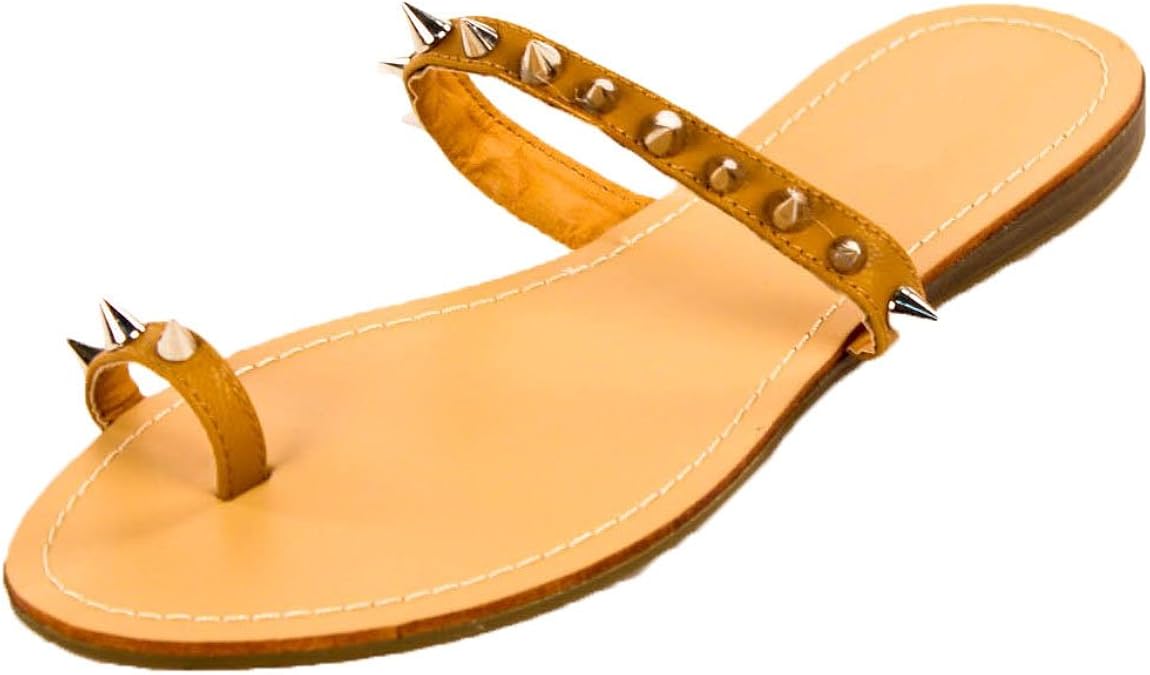 Amazon.com | H2K Flip Flops for Women, Rockstar' Women's Summer Fashion Stylish [Spike Studs 