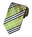 MINDENG New Classic Striped White Black Streak 100% Silk Men'S Tie Necktie Ties